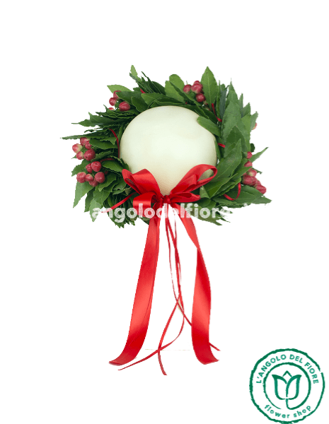 Corona di laurea con bacche rosse hypericum
