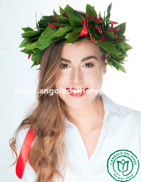 Corona di laurea piccante, con peperoncini